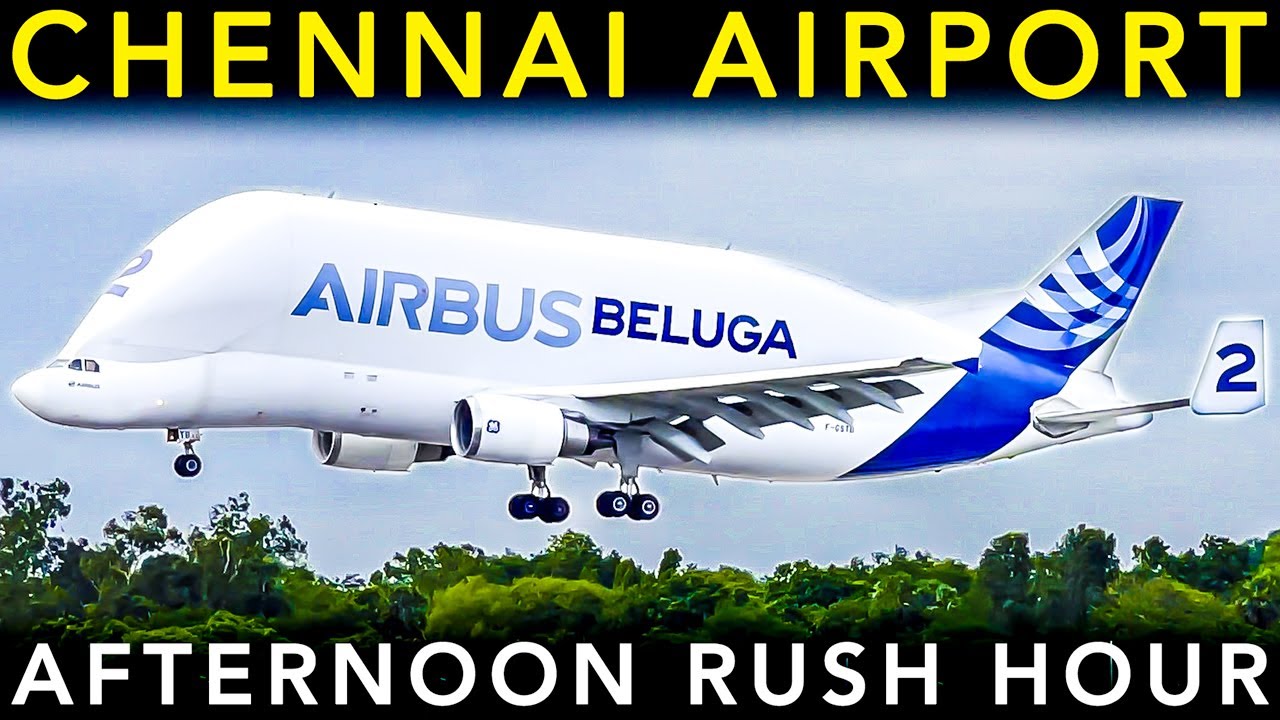 PLANE SPOTTING at CHENNAI AIRPORT🇮🇳 | Landing & Takeoff - Afternoon RUSH HOUR