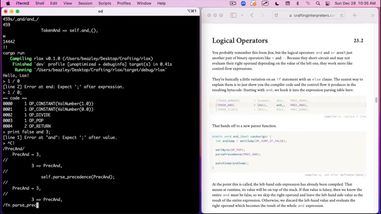 Crusted Interpreter: The Whole Typed Affair