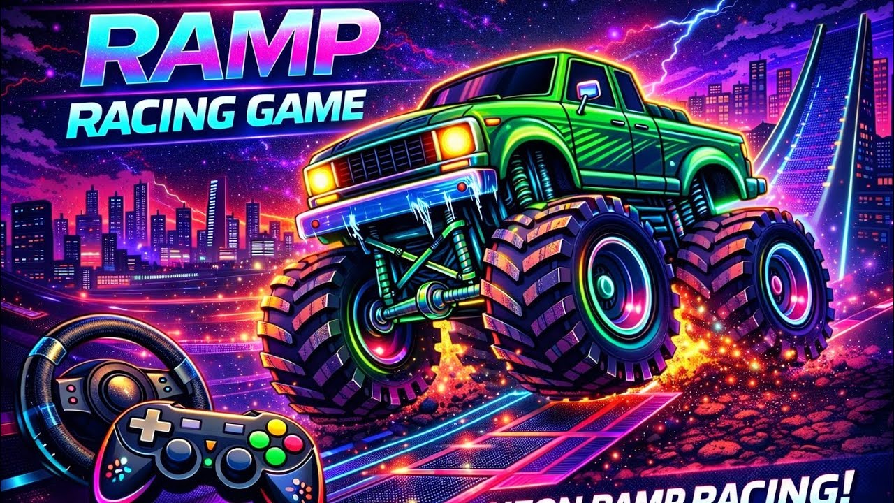 Insane Mega Ramp Monster Truck Racing 🚛🔥 Sky High Jumps & Crash Madness