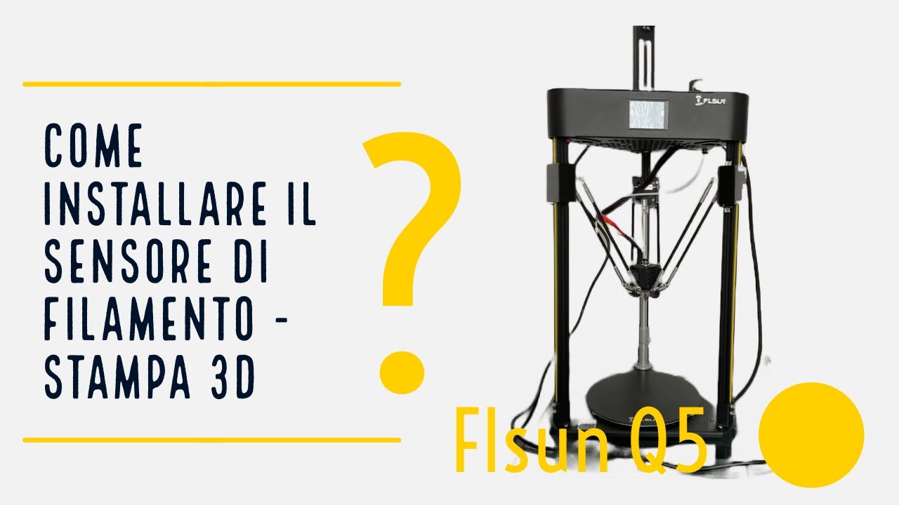 Sensore di filamento: evita problemi con la FLSUN Q5, montalo in 5 minuti