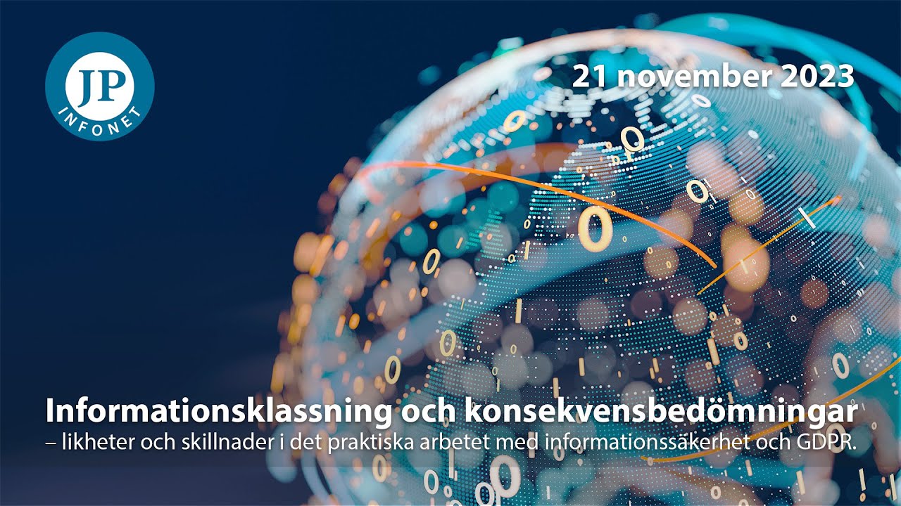 JP Infonet | Informationsklassning och konsekvensbedömningar