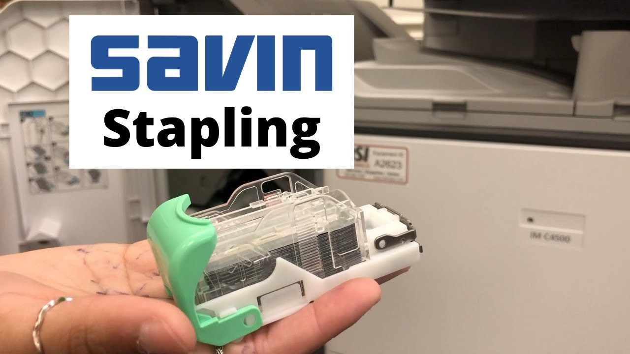 How To Refill the Staples in Your Savin Copier