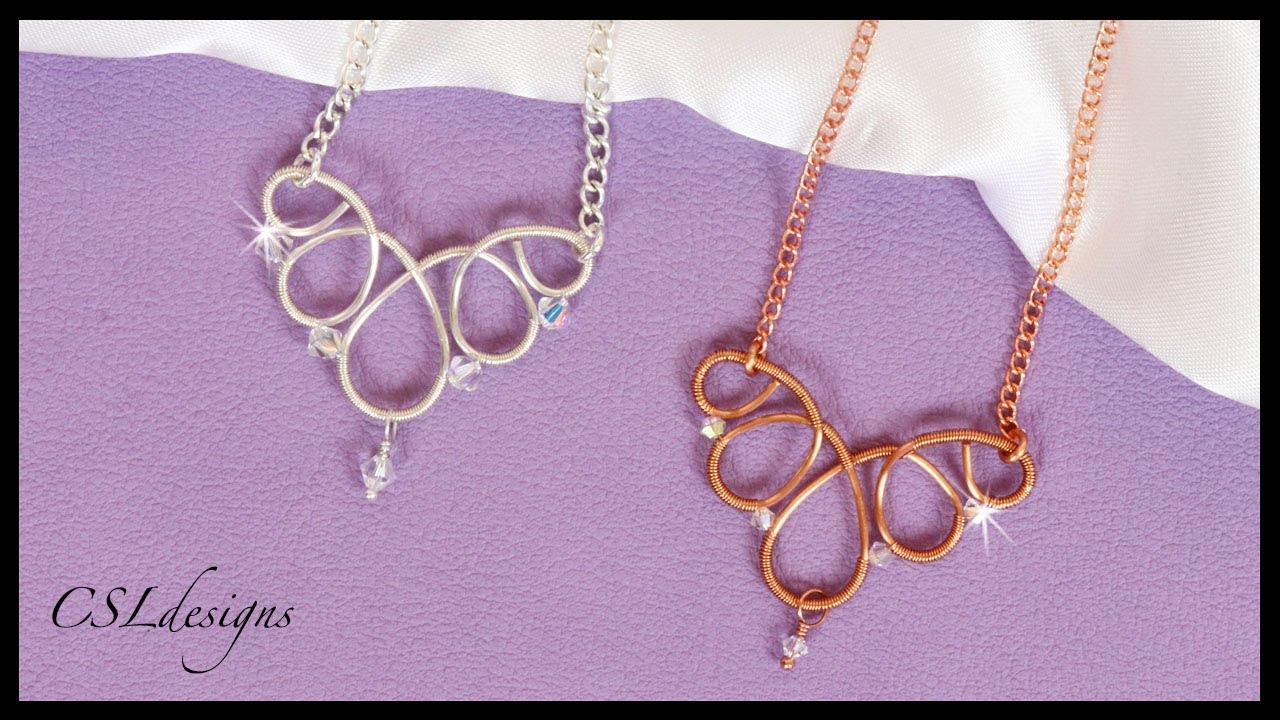 Wirework wedding necklace