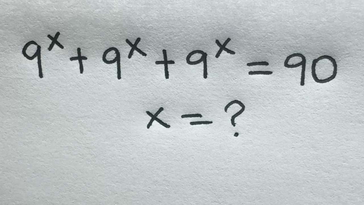 Решите это показательное уравнение относительно x | Математическая олимпиада