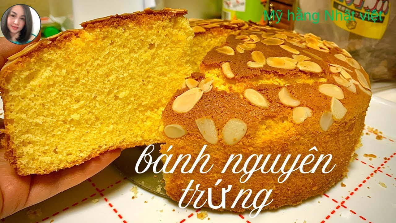 Bông Lan Hạnh Nhân / Nguyên Trứng Chỉ 5 Phút Trộn Bột 
