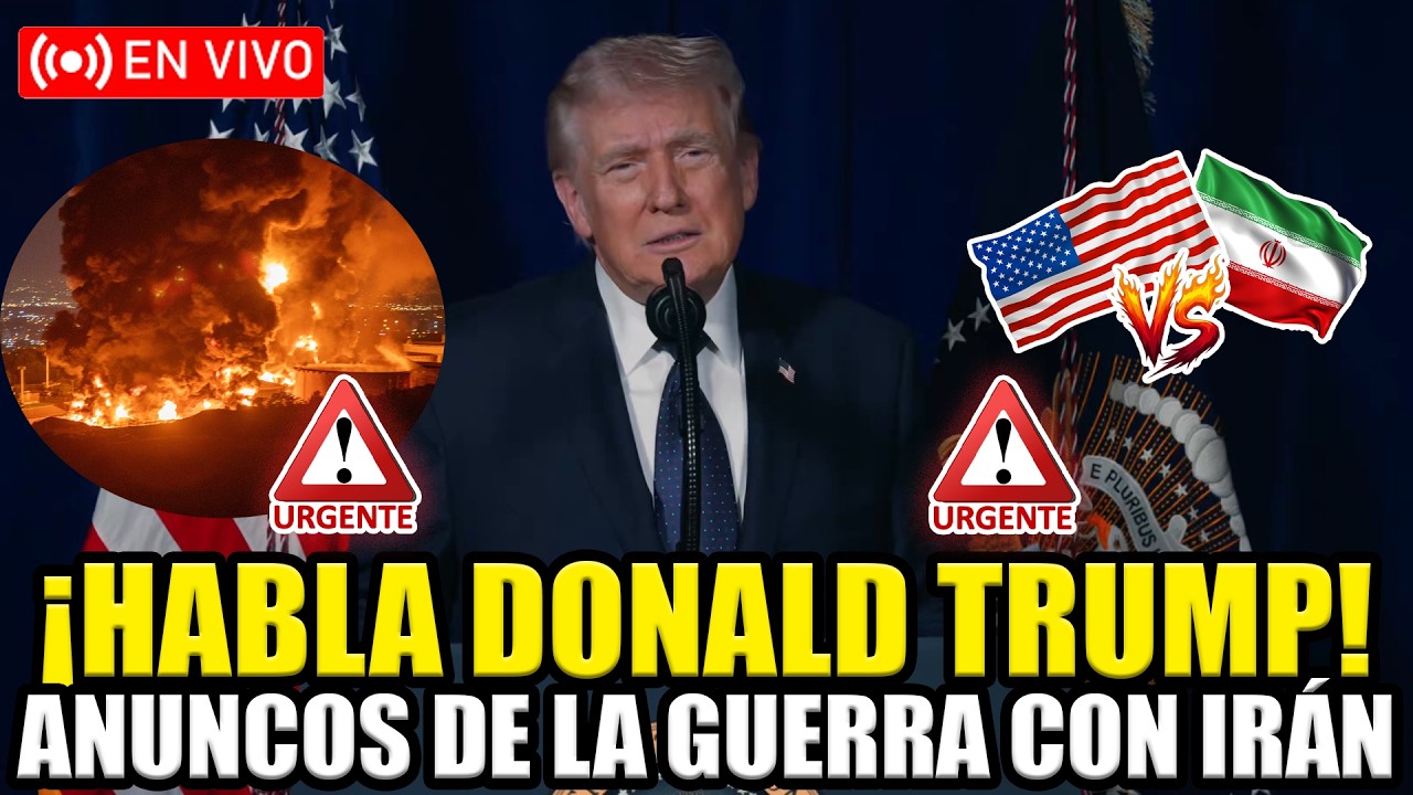 🔴URGENTE COMUNICADO DE TRUMP CON ANUNCIOS SOBRE LA GUERRA EN IRÁN