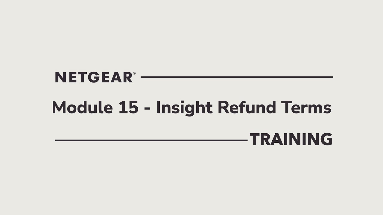 (Insight Licensing) 15:  Insight Refund Terms