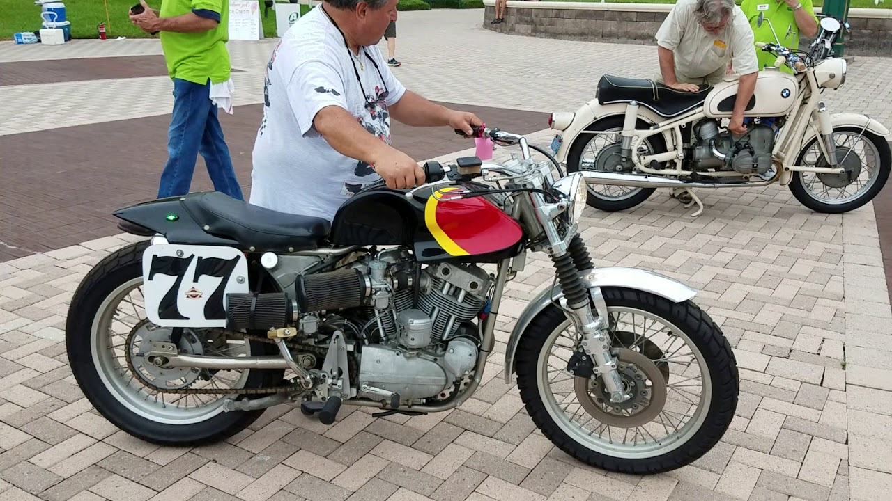 Street legal Harley XR750 racebike