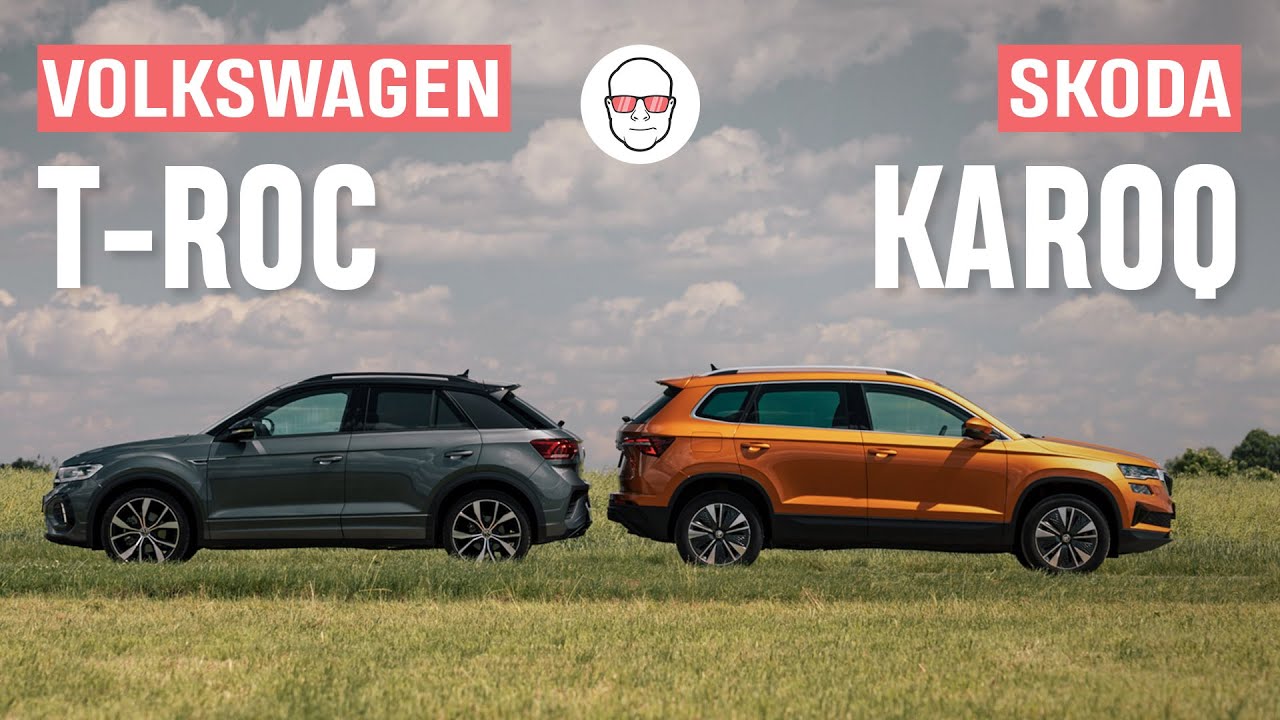 VW T-Roc 2023 1.5 TSI DSG R-Line vs Skoda Karoq 2023 1.5 TSI DSG Style test PL Pertyn Ględzi