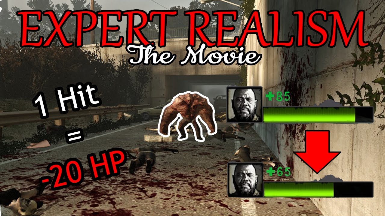Beating Left 4 Dead 2 on it's HARDEST Difficulty The Movie