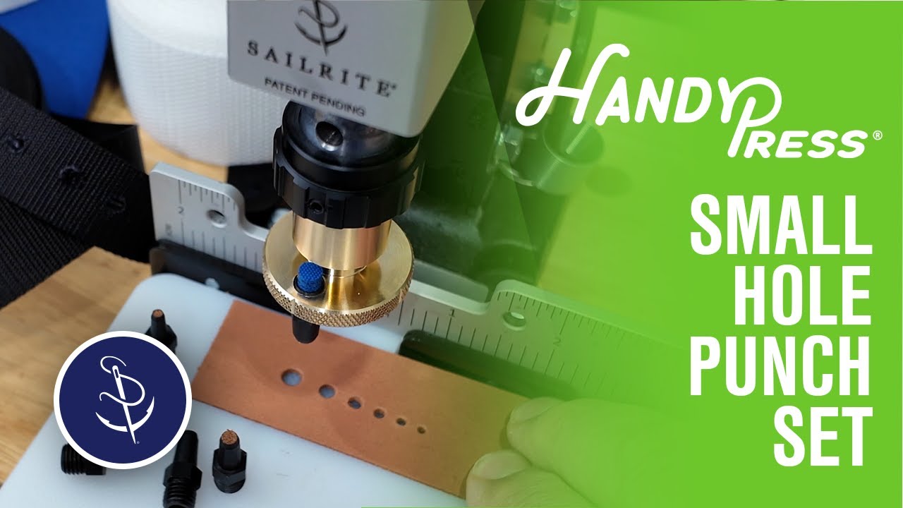 Easily Punch Holes in Leather, Fabric, Webbing with HandyPress®