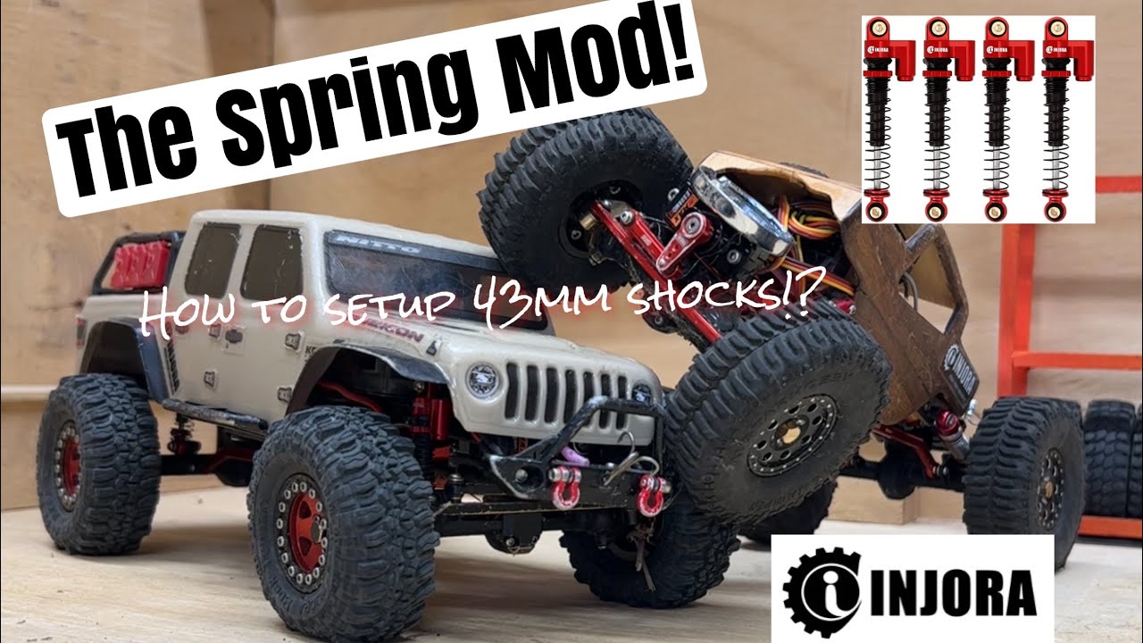 Scx24–«Пружинный мод» — плюс, как настроить 43-миллиметровые амортизаторы!