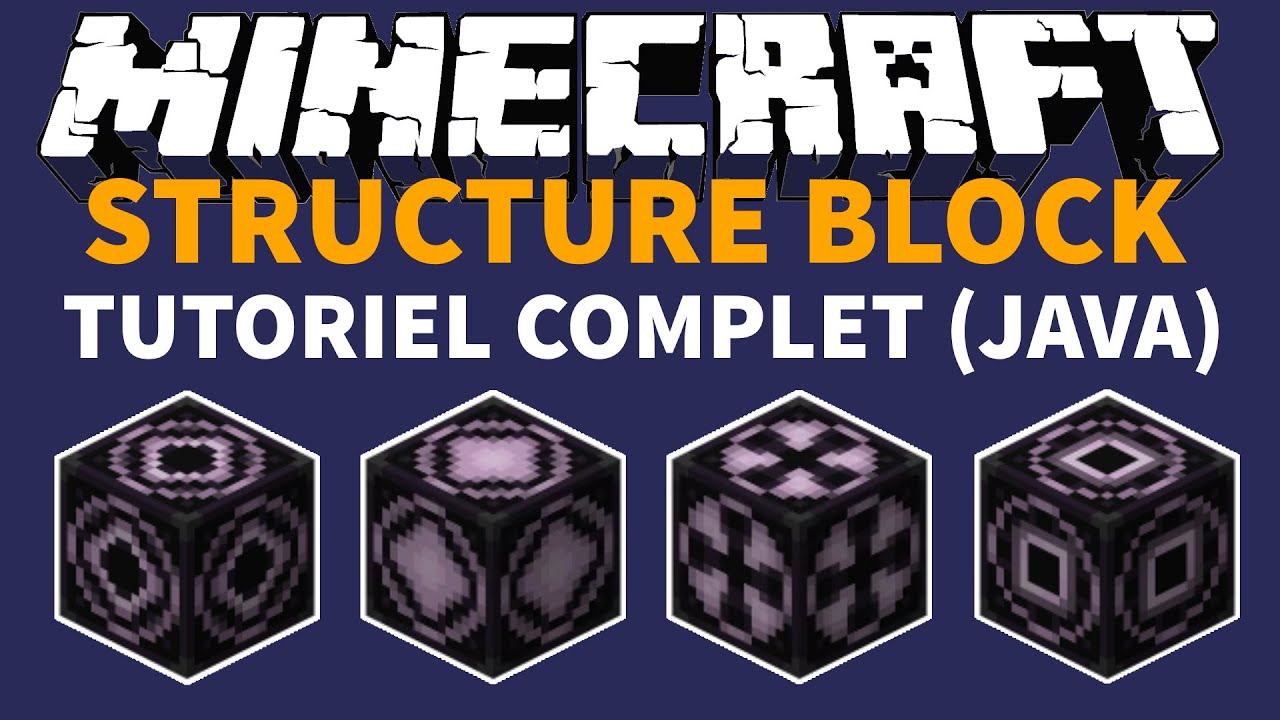 🏡➡🏠 Copier-Coller, Rotation, Symétrie de Blocks avec les Structure Blocks Tutoriel Minecraft Java FR