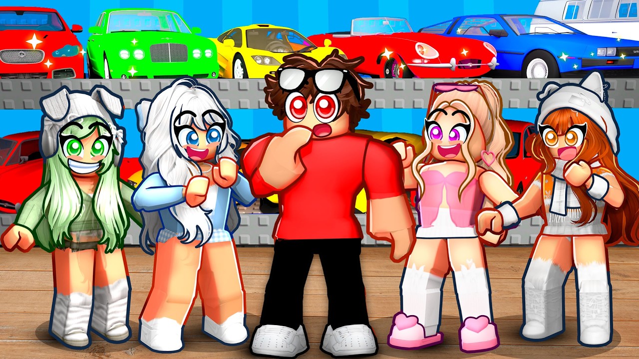 RIZZING My Crush With My 30 SUPERCAR GARAGE In Roblox DRIVING EMPIRE...