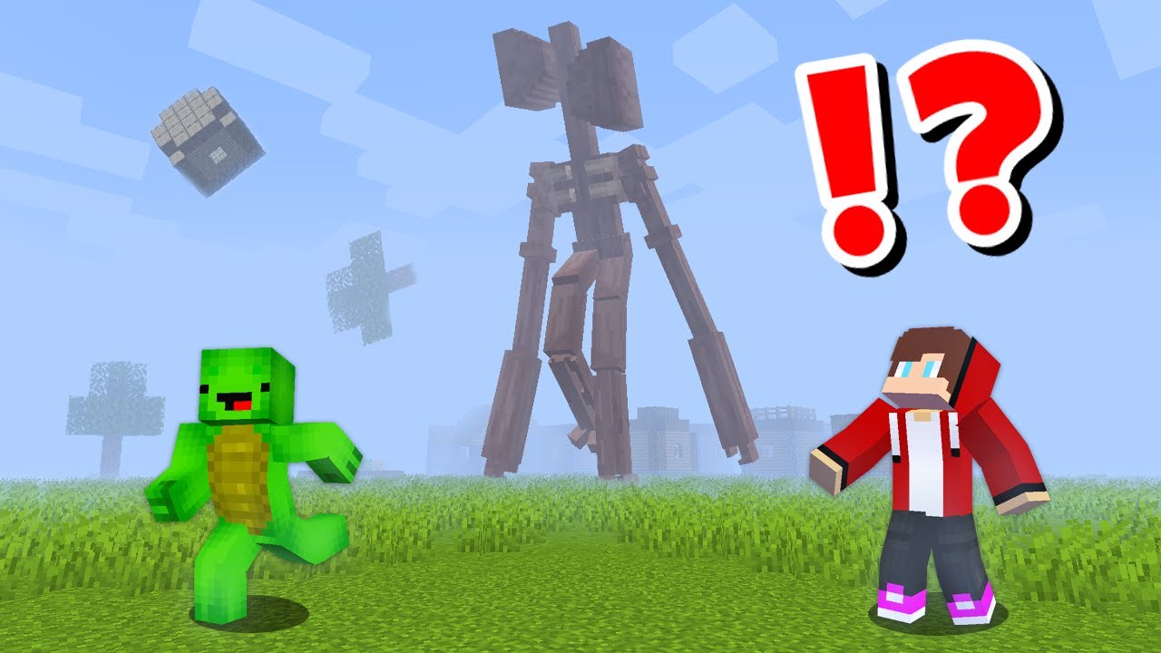 JJ and Mikey VS SIREN HEAD CHALLENGE in Minecraft / Maizen Minecraft