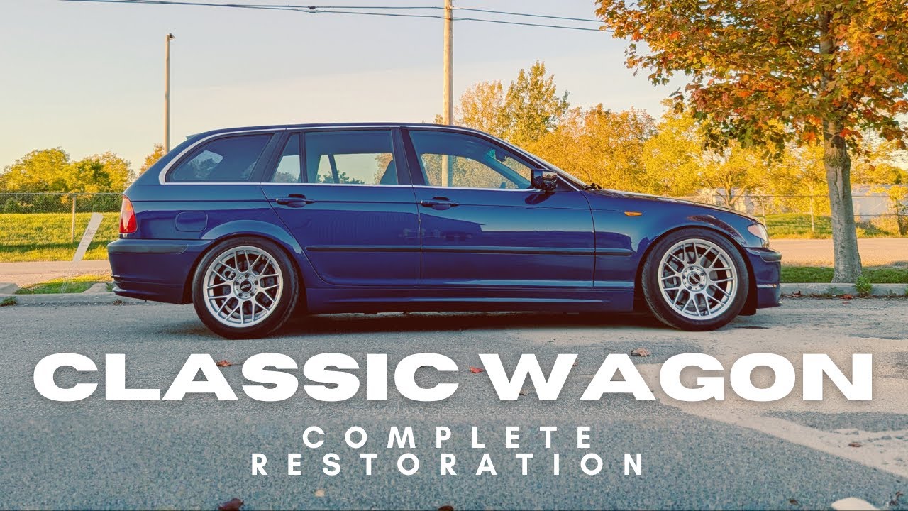Полная реставрация универсала BMW E46 за 20 минут! Механическая часть, покраска и салон!