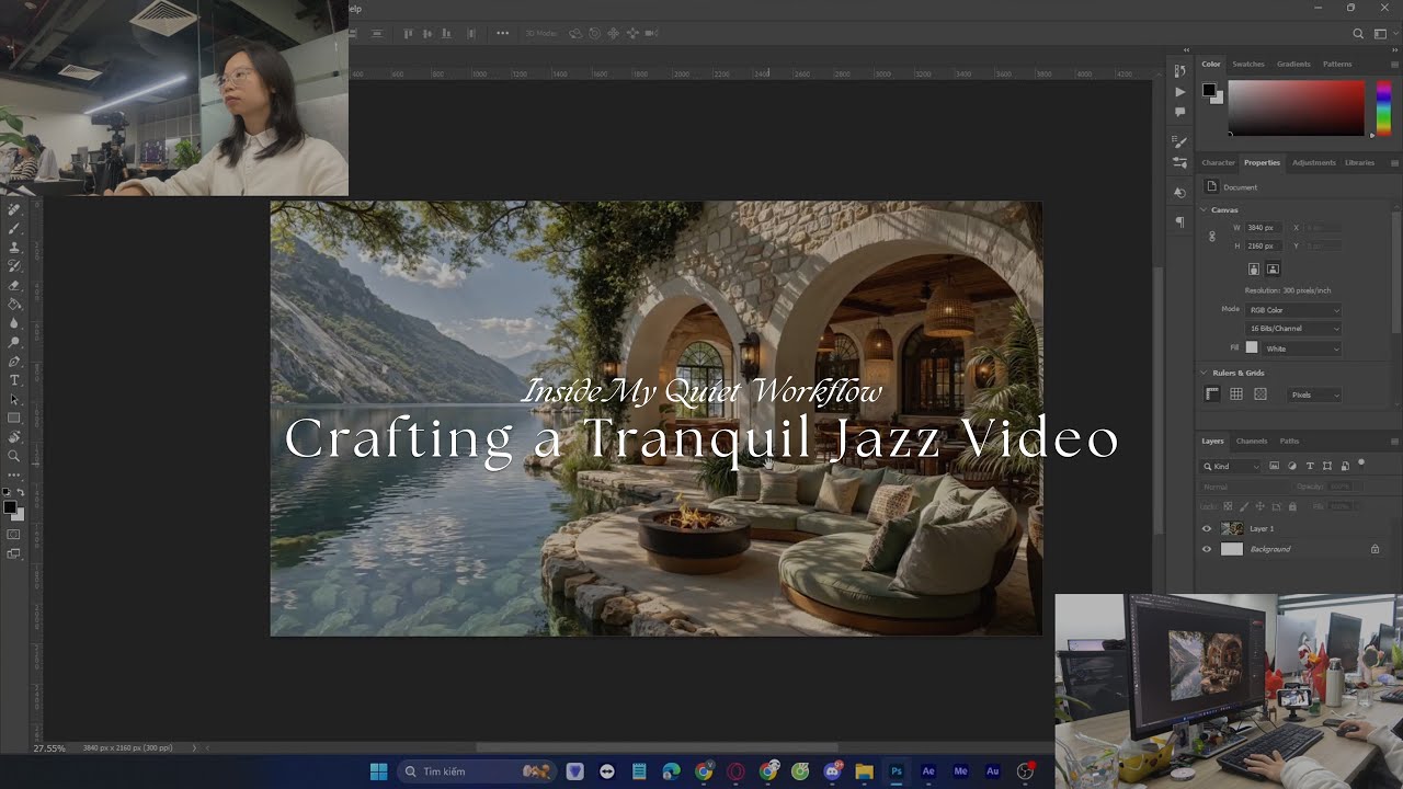 Inside My Quiet Workflow | Crafting a Tranquil Jazz Video