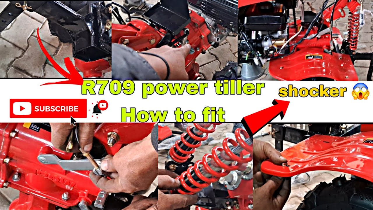 R709+R705 पावर टीलर फिट करने का तरीका 2025 | @Desiagritech #fiting #viralvideo