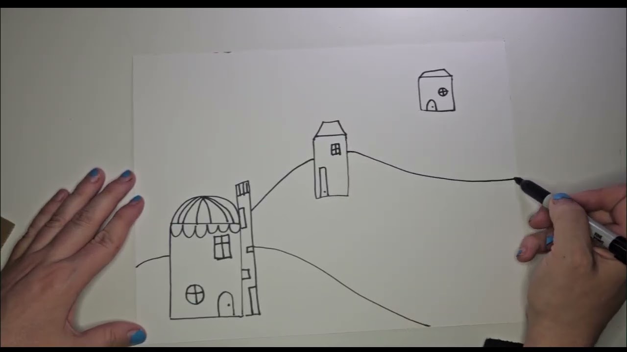 Winter Perspective Art Lesson for Kids | New Lesson Idea for Teachers |  Licensed Art Teacher