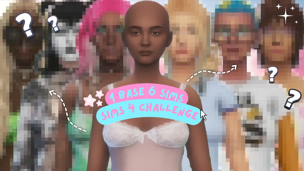 ☆ 1 Base 6 Sims ✨| Sims 4 CAS ☆