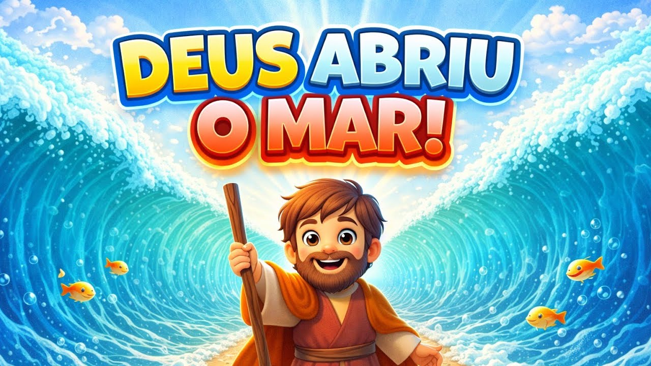 🌊Deus Abriu o Mar | Moisés | Música Infantil Cristã
