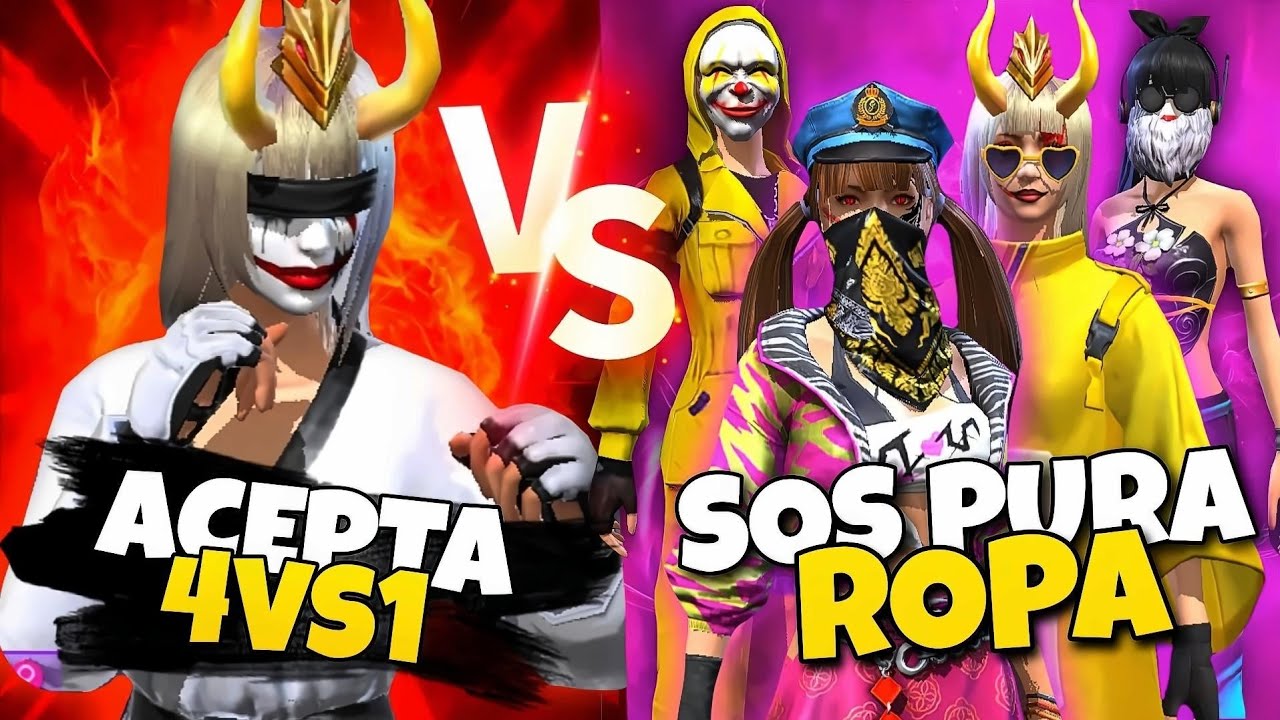 Niñas toxicas me hacen emotes y las rete a 4vs1!! *Pensaron que era mujer* se llevaron una sorpresa🤡