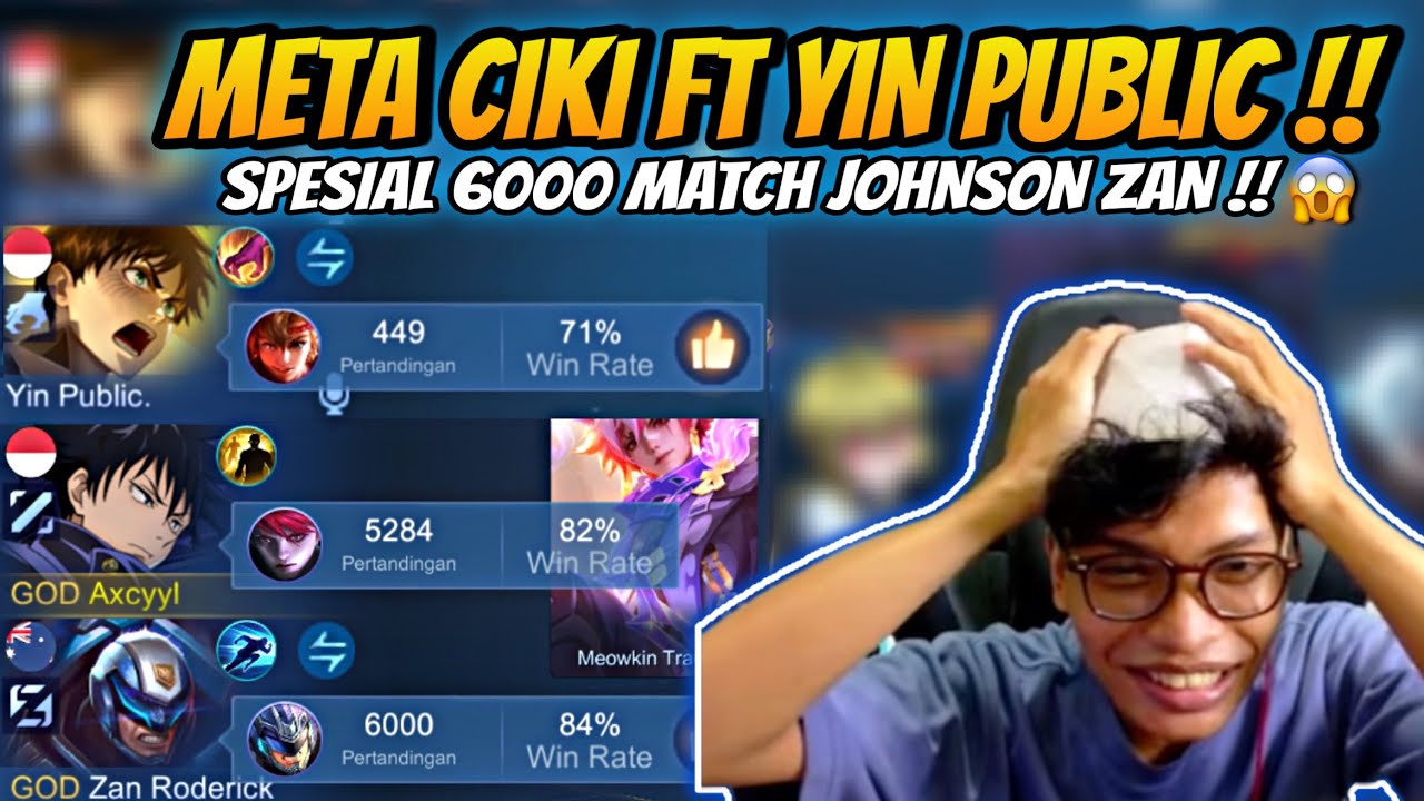 Aku Menyamar Jadi Om Om !! Meta Ciki Ft Yin Publik !! Spesial 6000 Match Johnson Zan !!😱🔥