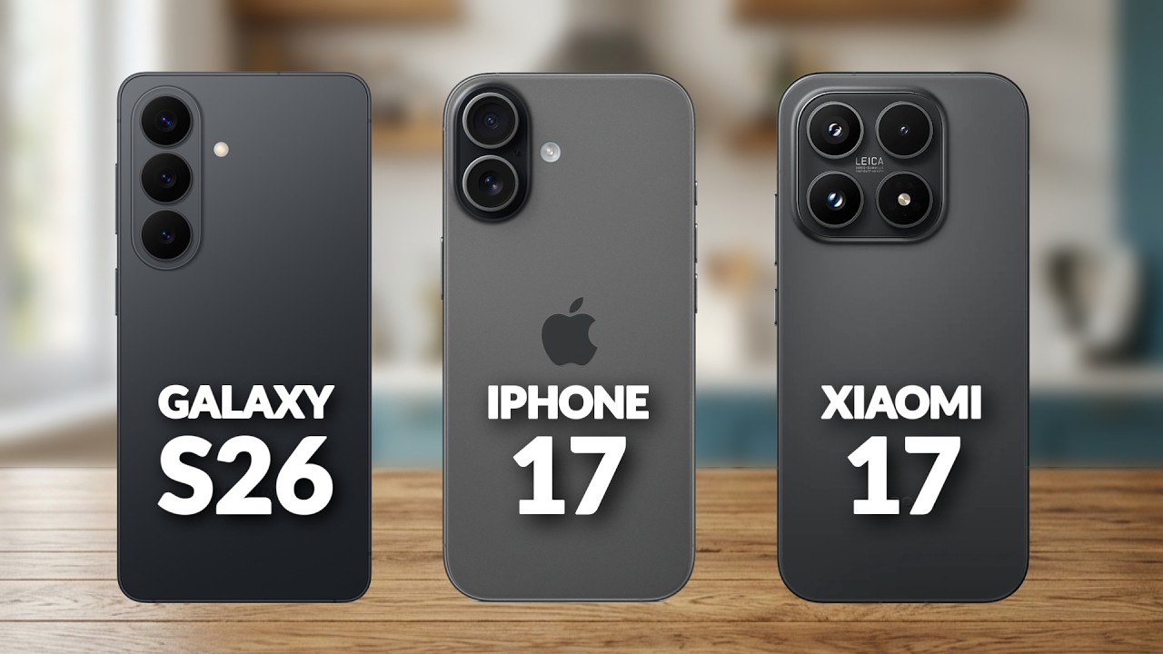 Samsung Galaxy S26 vs iPhone 17 vs Xiaomi 17 Specification Comparison