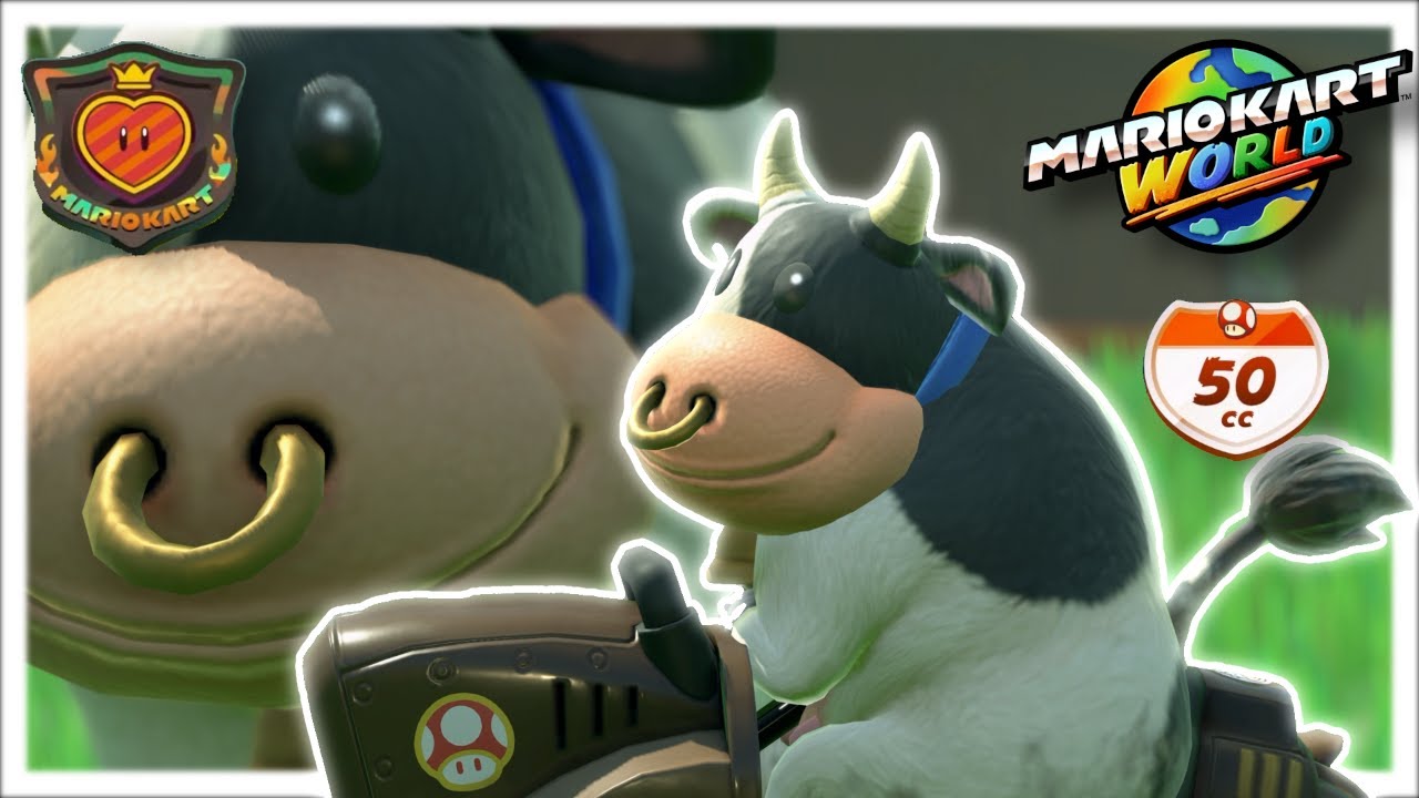 Mario Kart World: Cow and Big Horn [Knockout Tour Heart Rally 50cc]