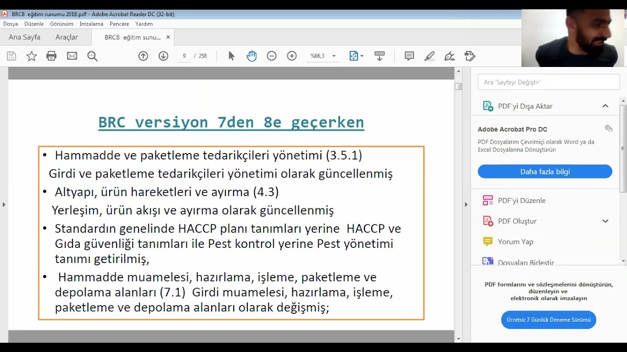 BRC EĞİTİMİ - 1. B&Ouml;L&Uuml;M