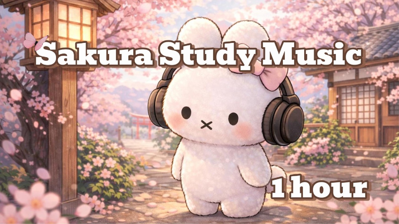 1 Hour Relaxing Music 🌸 Peaceful Sakura Ambience & Calm Sounds