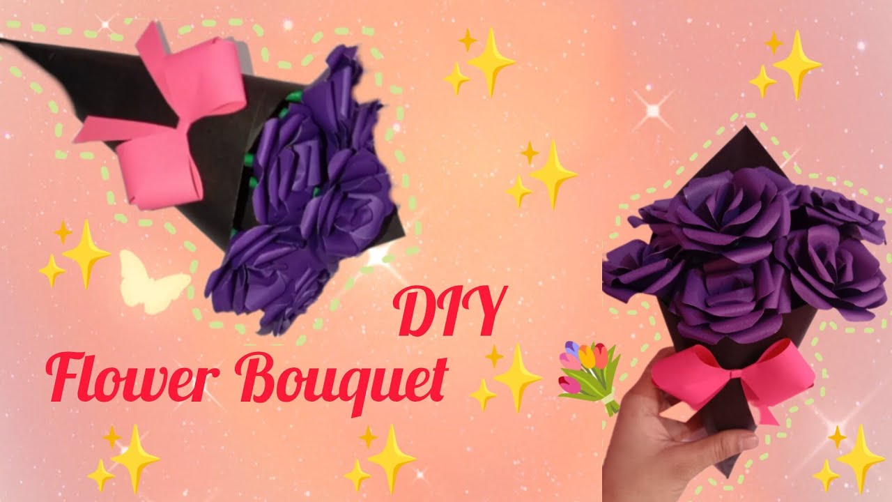 Gift Idea/ DIY Paper Flower Bouquet ✨💐/ Birthday gift ideas🙂