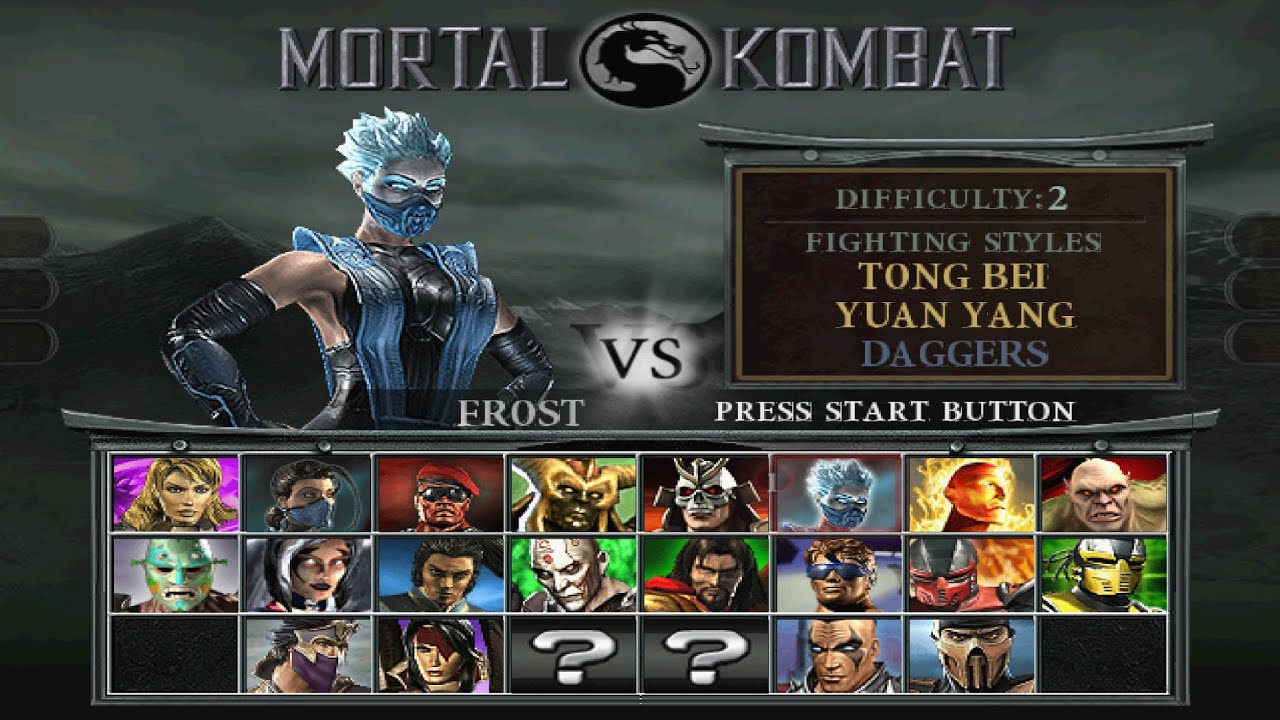 Прохождение аркадной версии игры Ultimate Mortal Kombat Deception Frost с комментариями.