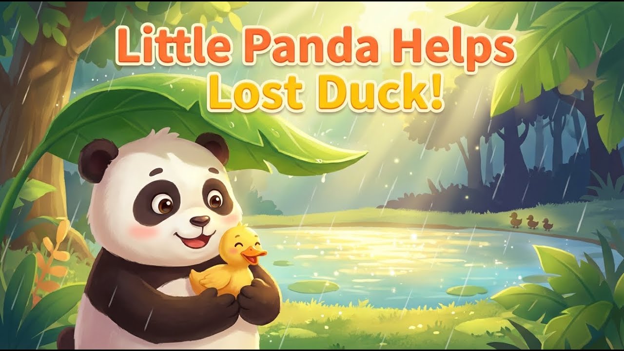 Little Panda Helps Lost Duck 🐼🐥 | Heartwarming Jungle StoryHeart-Touching Animal Rescue Story 🐼🦁”