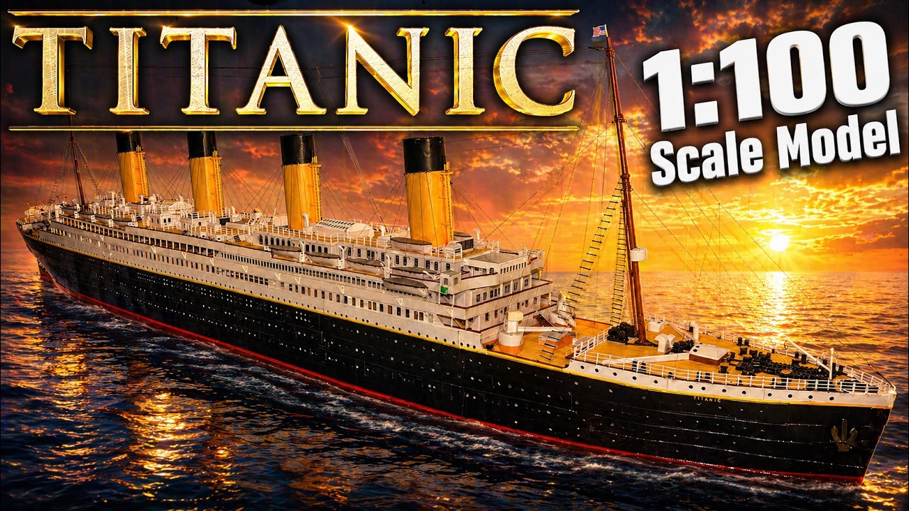 🚢 RMS Titanic 🚢 1:100 Scale Model - Construction Montage