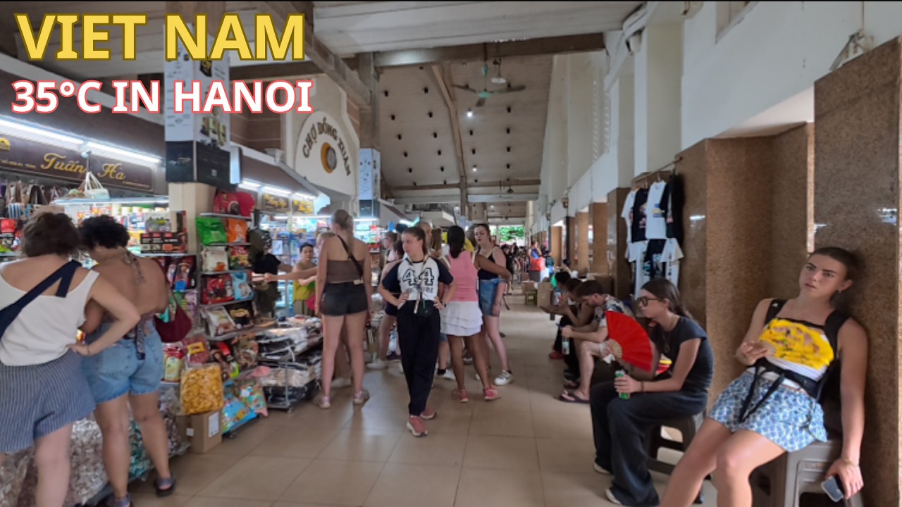 Hanoi Old Quarter Shopping Walk 🇻🇳 | 100 Minutes from Hang Vai Street to Dong Xuan Market