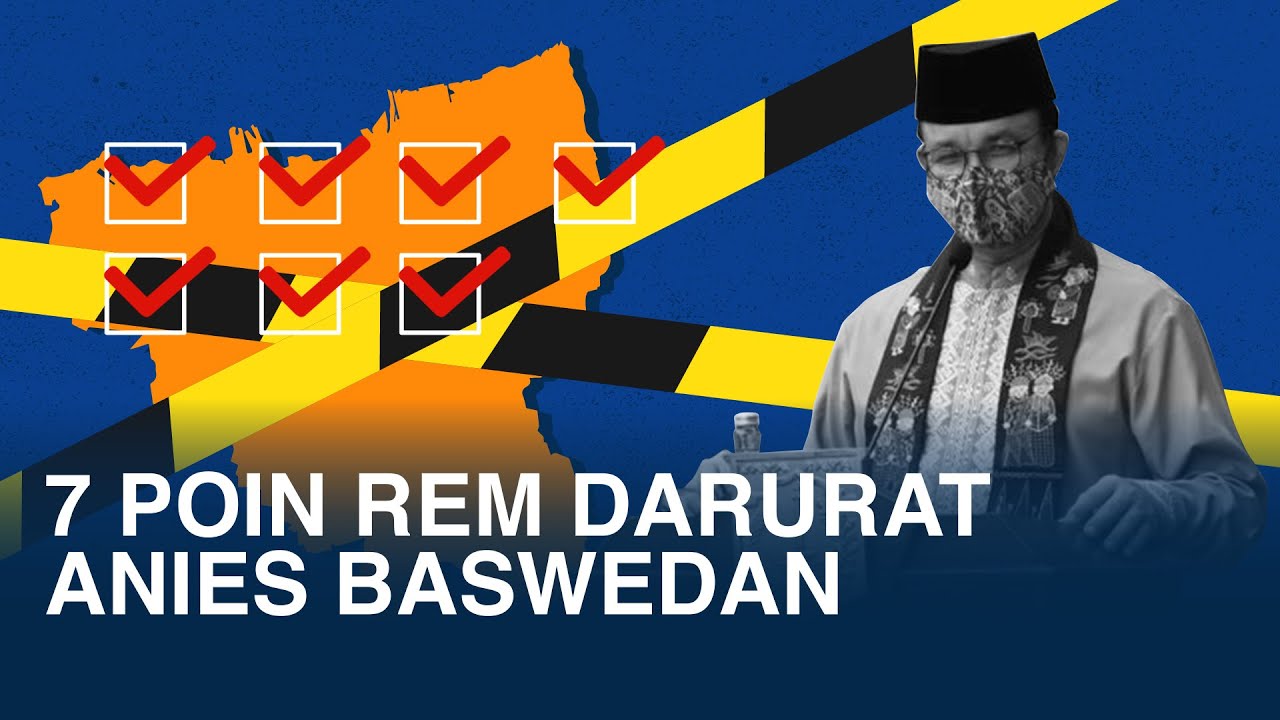 PSBB Jakarta Berlaku Lagi, Berikut 7 Poin Rem Darurat Anies Baswedan