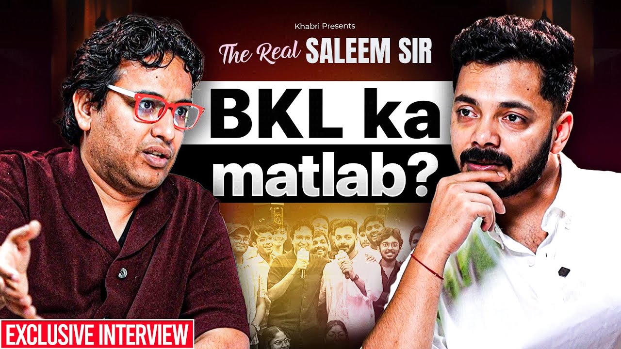 Saleem Sir on Ayushi, BKL, Smoking, Love Life and Heartbreak | Tere Bhai ka Show | Ep - 1