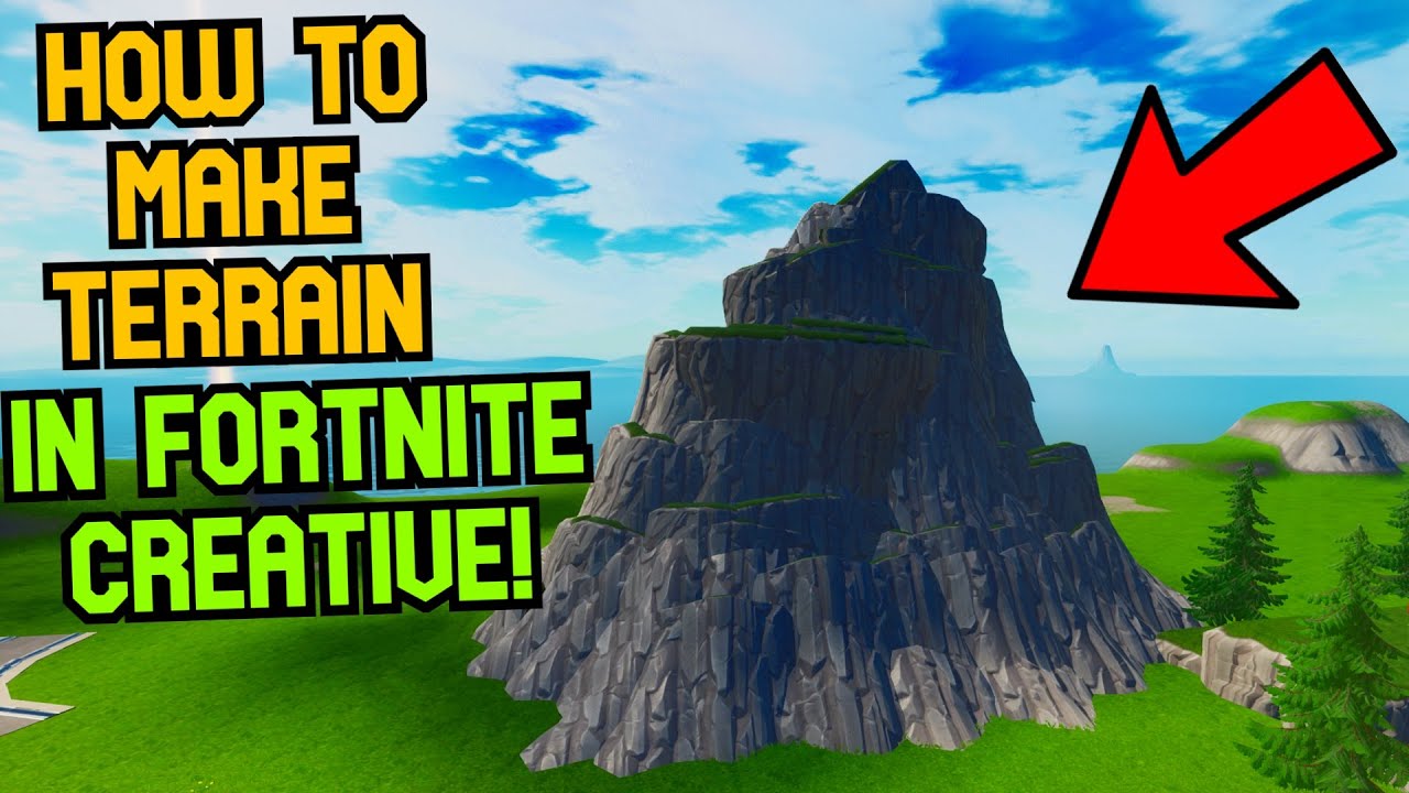 How to make TERRAIN and MOUNTAINS in Fortnite Creative!