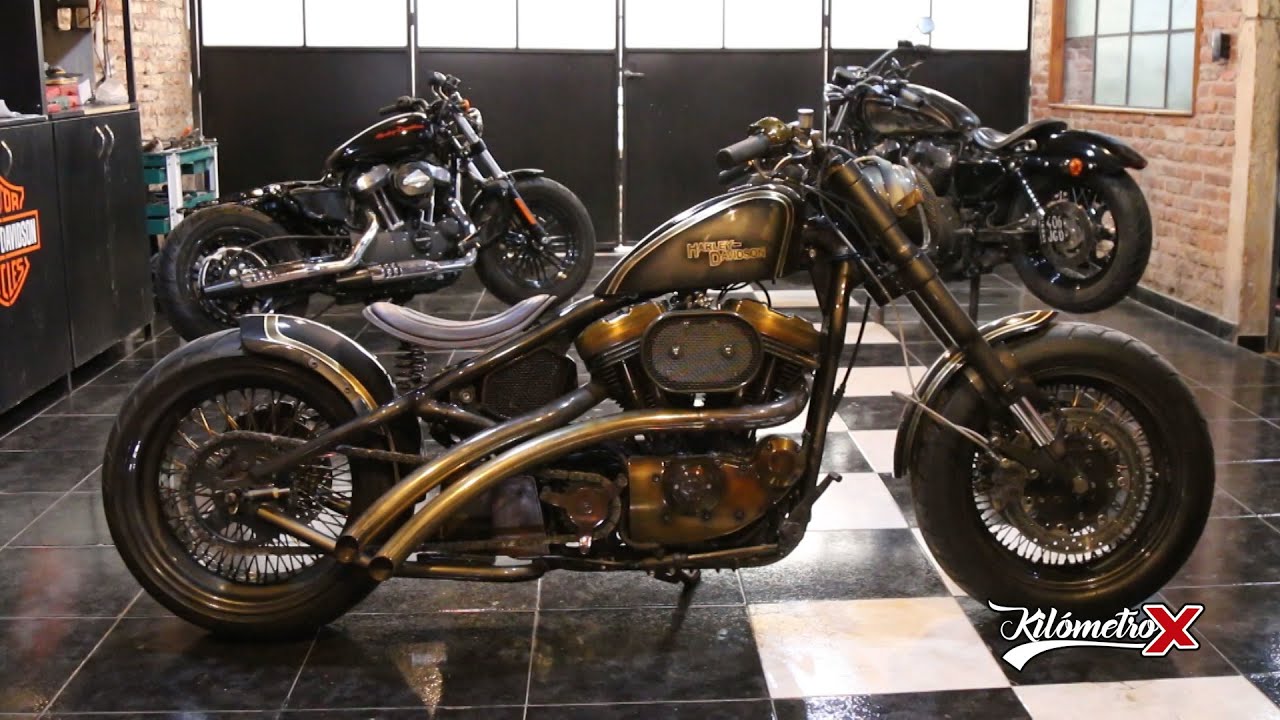 Harley Davidson Sportster 1200 Custom estilo Bobber Hardcore Custom Córdoba By KM X