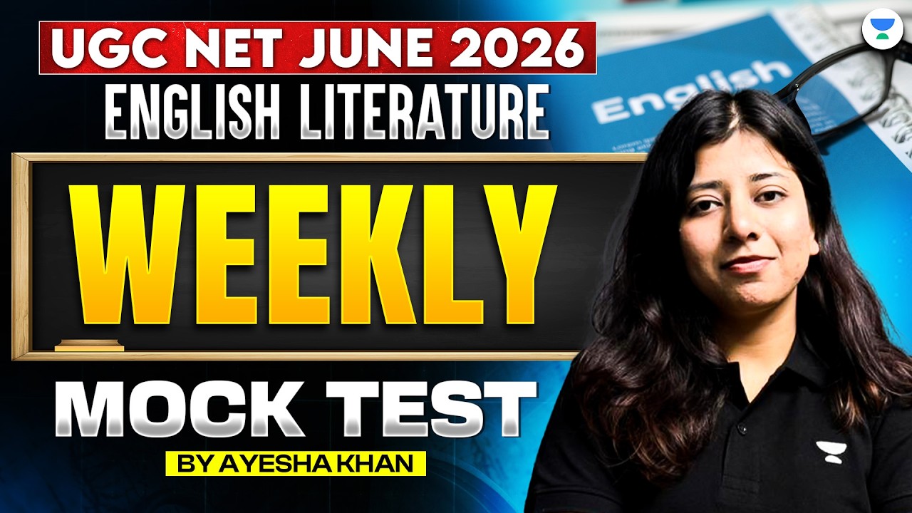 UGC NET English Literature June 2026 | Weekly Mock Test | UGC NET English Literature | Ayesha Mam