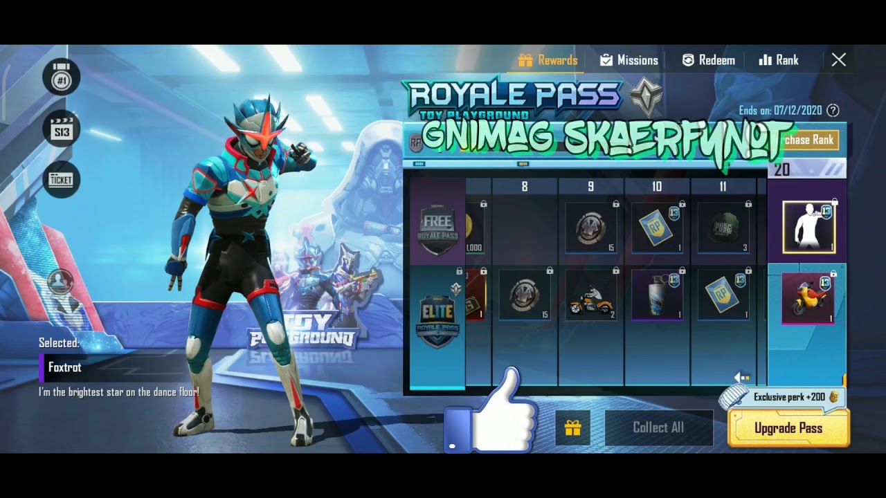 PUBG MOBILE New Emote FOXTROT // Royal Pass Season 13 Emotes