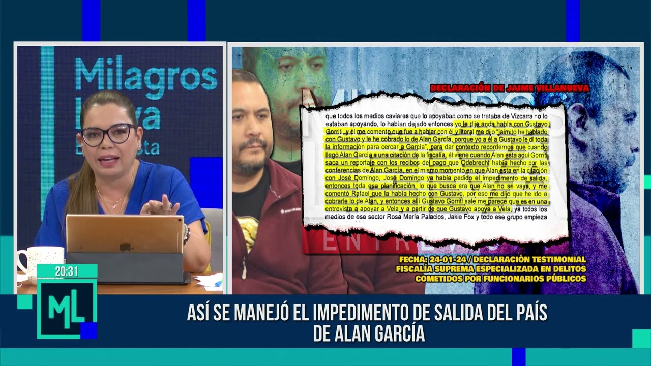 Milagros Leiva Entrevista - MAR 11 - 2/3 - ASÍ SE MANEJÓ EL IMPEDIMENTO DE SALIDA DEL PAÍS DE GARCÍA