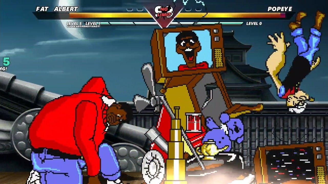 FAT ALBERT vs POPEYE - Highest Level Incredible Epic Fight!