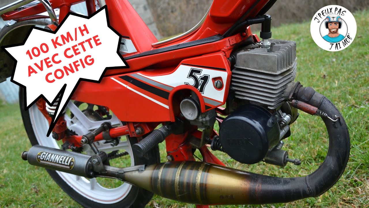 Essai 😱😱 Vitaminé de la MBK 51 Red Light de 1986 ( série limitée )