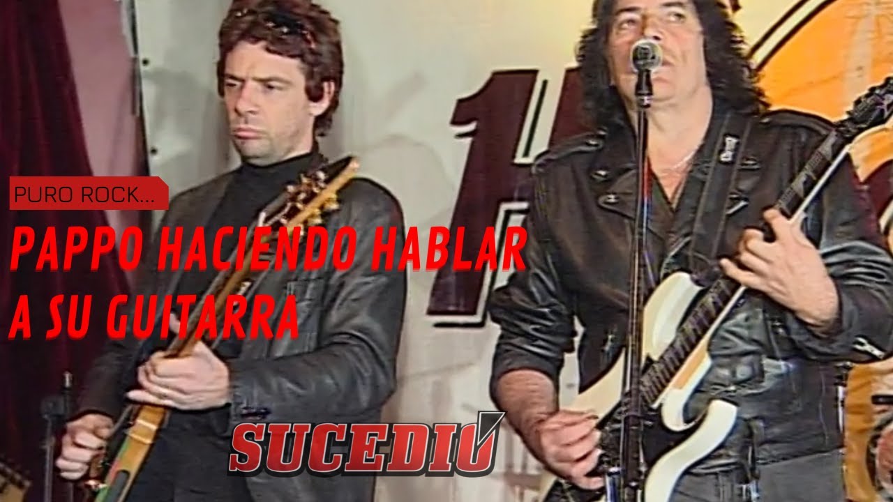Pappo tocando con Juanse y su hijo Luciano Napolitano en Hard Rock Café