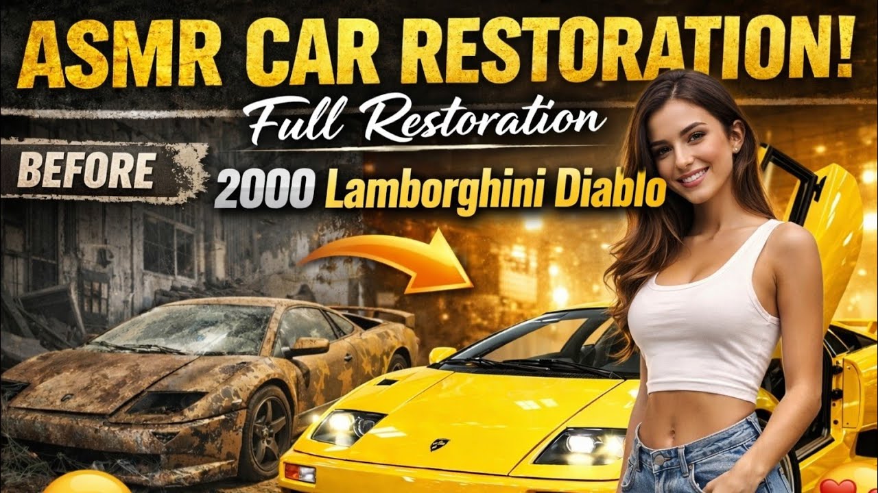 ASMR Car Restoration | Abandoned 2000 Lamborghini Diablo Fully Restored to Showroom Condition