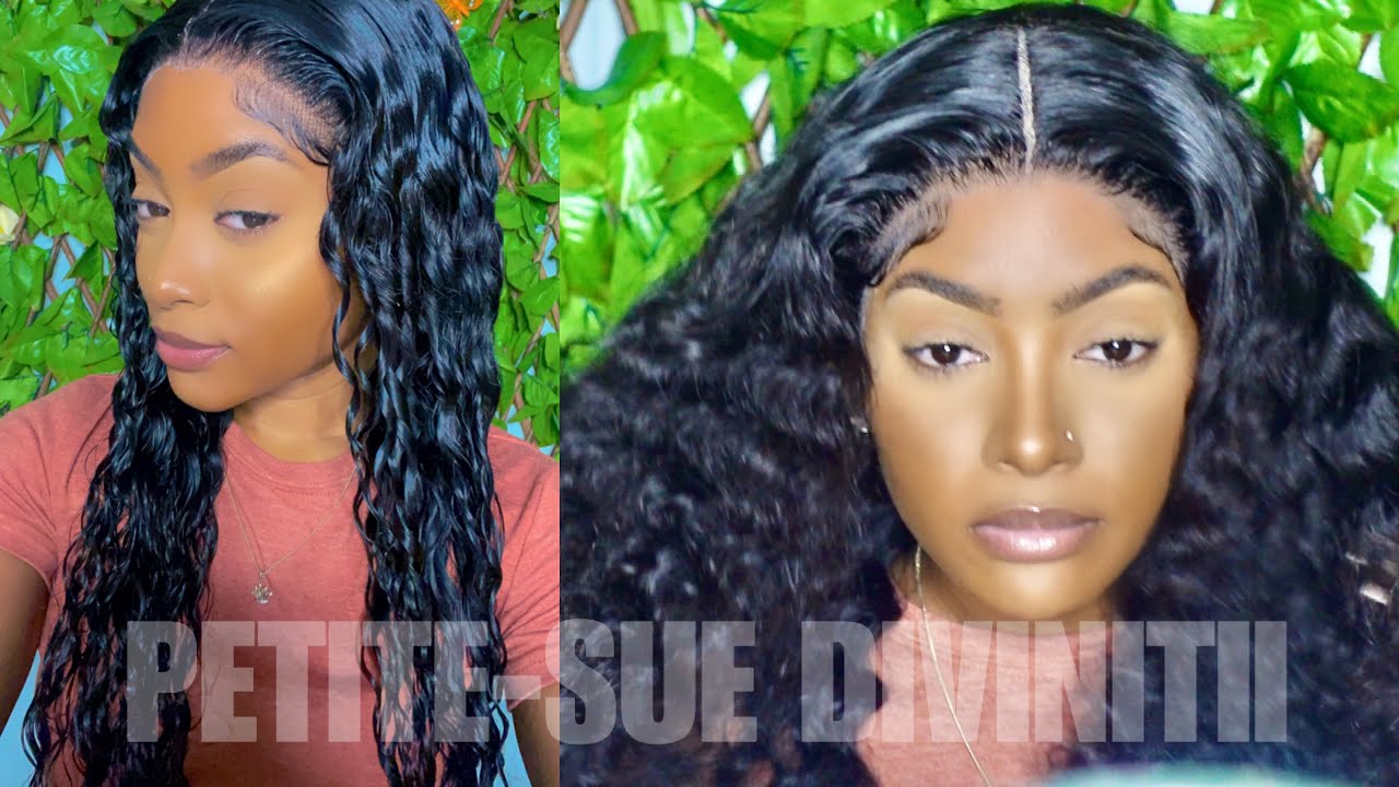The Prettiest Deep Wave Lace Front Wig ft. Ali Grace Hair | PETITE-SUE DIVINITII