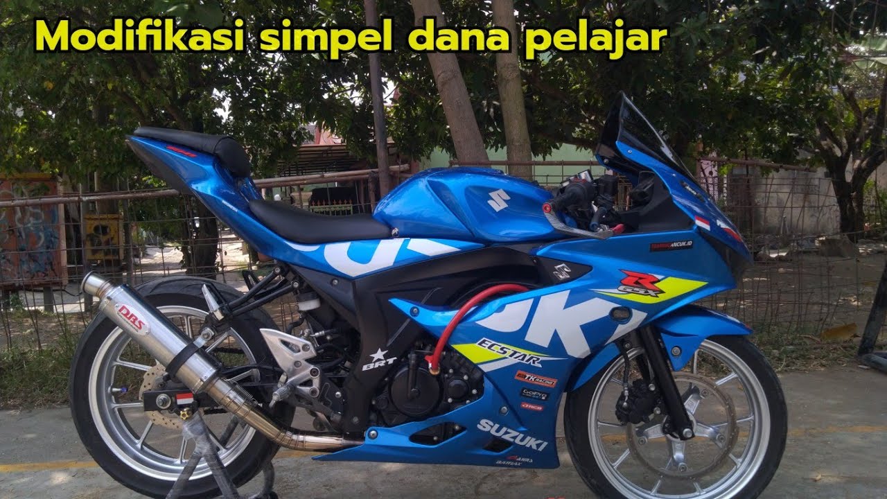 Review & Modifikasi simpel GSX R150, murah tapi keren, rekomended buat kantong pelajar💯