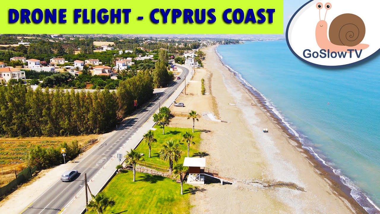 Drone Flight Over Cyprus Coastline | Drone Footage | Guest Video | GoSlowTV
